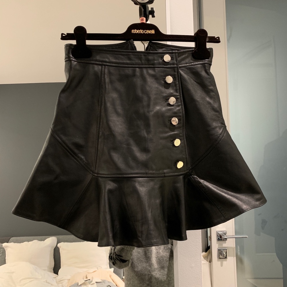 Marisa Webb Leather Skirt - Picture 2 of 6